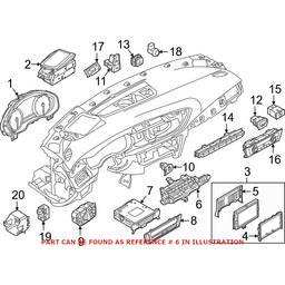 Audi Dash Mounting Bracket 4G8857346E